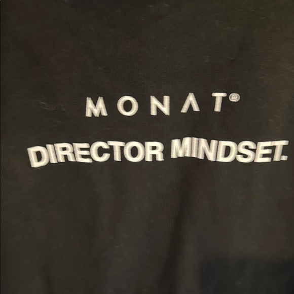 NWT Monat Black Hoodie with White Logo size small - Picture 3 of 8